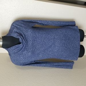 Athleta Blue Heather Cowl Neck Top XS